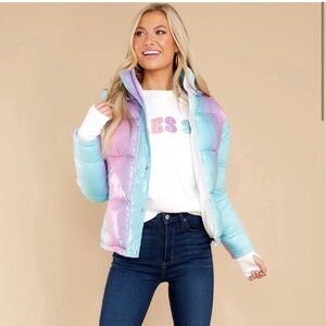 Beach Riot Pastel Puffer Jacket ❄️